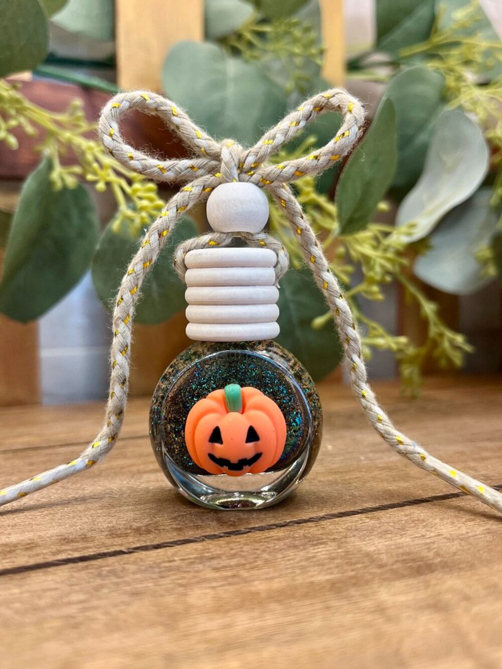 Fall Pumpkin Hanging Car Oil Diffuser, Car Air Freshener, Fragrance Oil